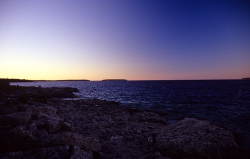 n07-06 21 Bruce Peninsula at Sunset 6x9