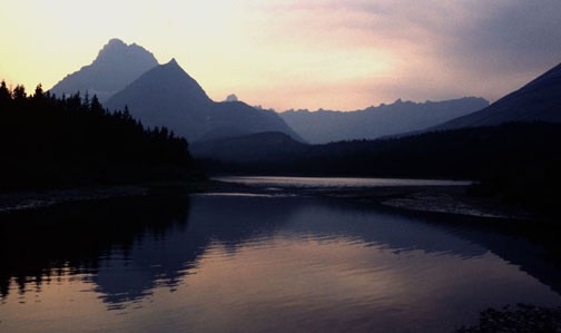 07-00 fishercap lake sunset lg