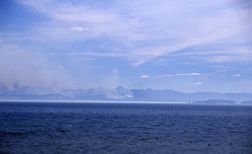 h 08-03 fires across yellowstone lake
